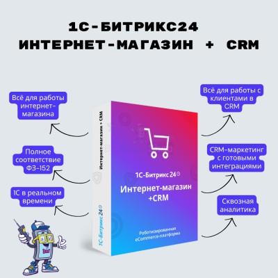 Программа для ЭВМ "1С-Битрикс24". Лицензия Интернет-магазин + CRM (12 мес.) - купить в Иреке